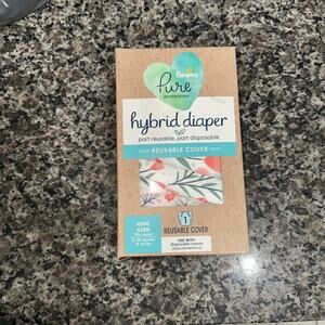 Pampers Reusable Cloth Diaper Pure Hybrid Cover Floral Pattern Designs SINGLE PK